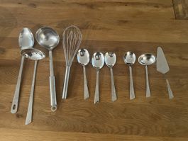 Serviebesteck Salatbesteck Tortenheber Schwingbesen