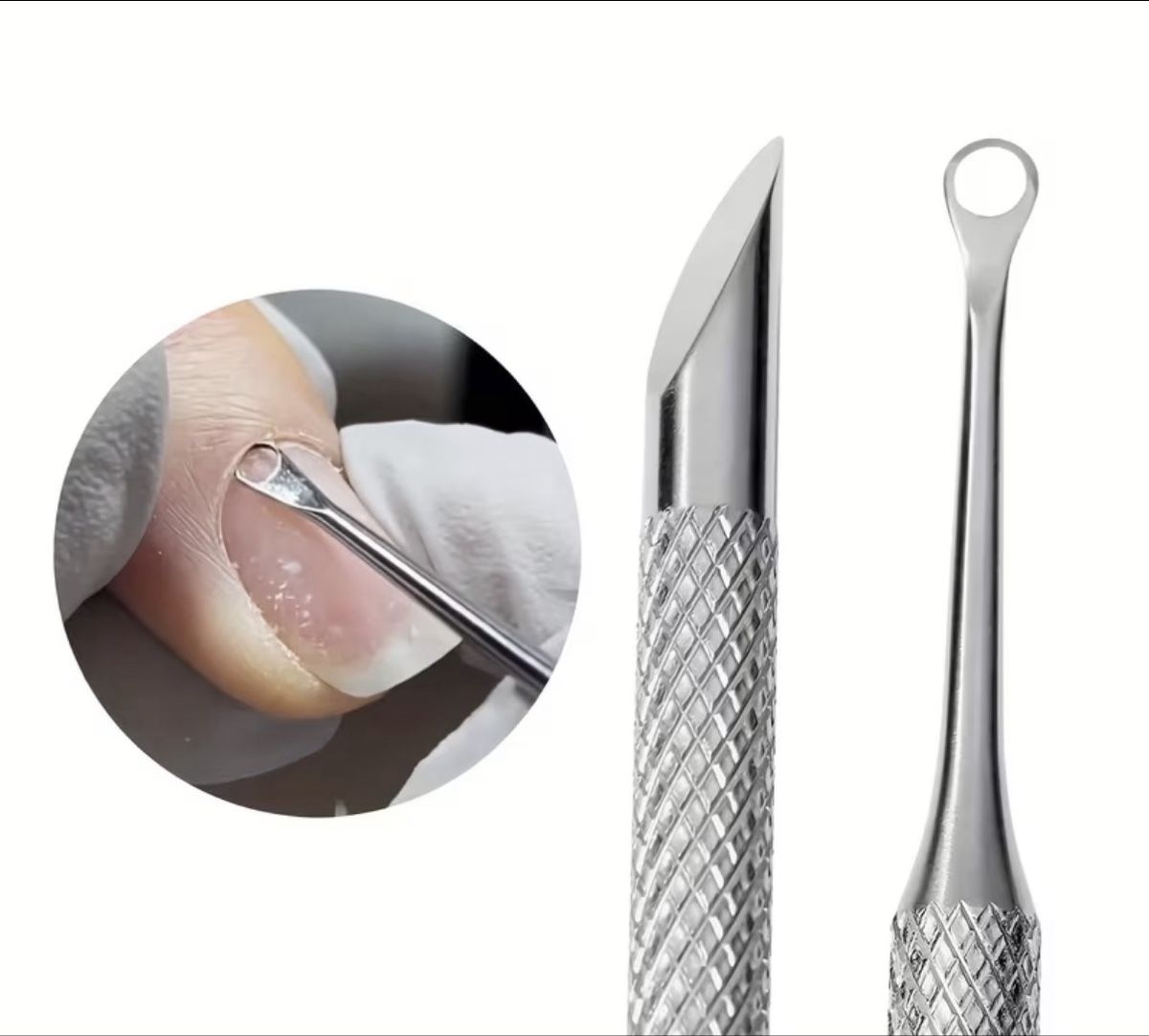 Künstliche Fingernägel: Nagelhautschieber Doppelkoepfig Silber Neu – Neu und originalverpackt aus Zürich von joyfulgrace 2