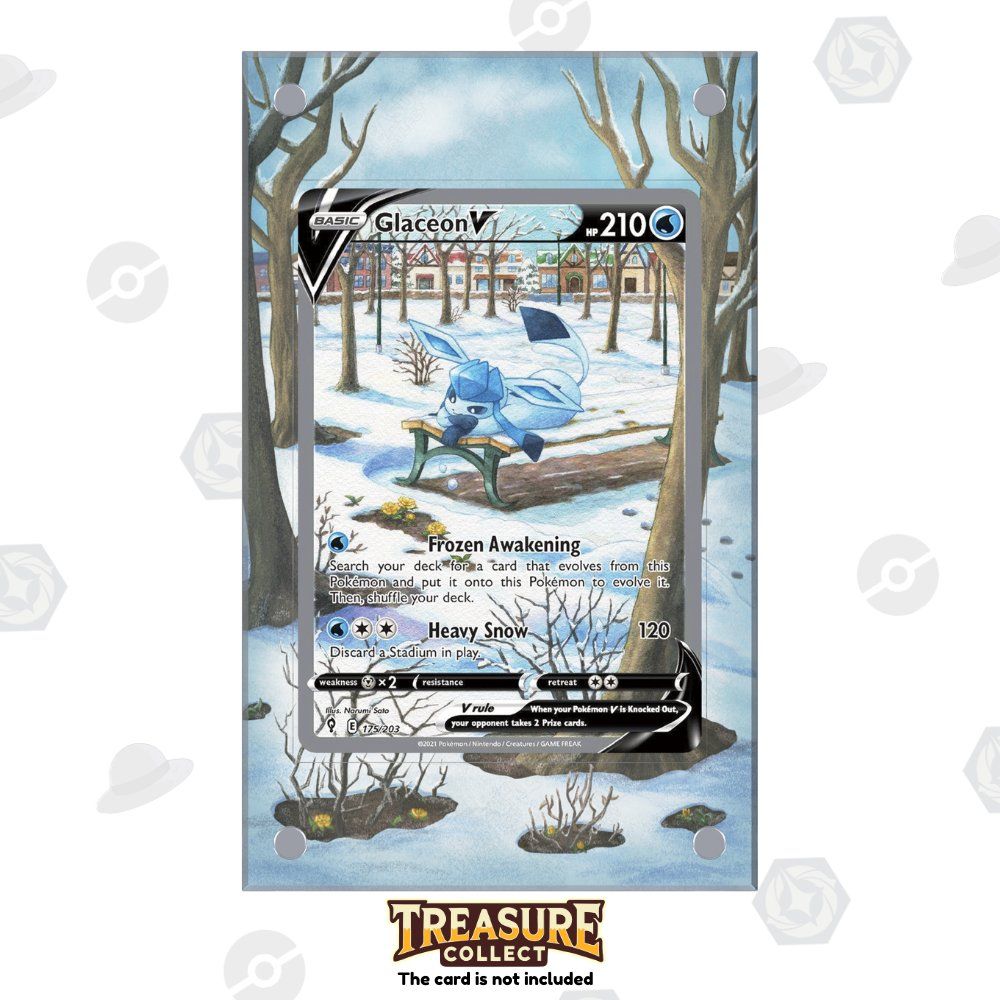 Pokémon Carte collezionabili: Glaceon V 175/203 - Pokémon Extended Artwork Display Case – Nuovo e nell'imballaggio originale da Canobbio venduto da TreasureCollect