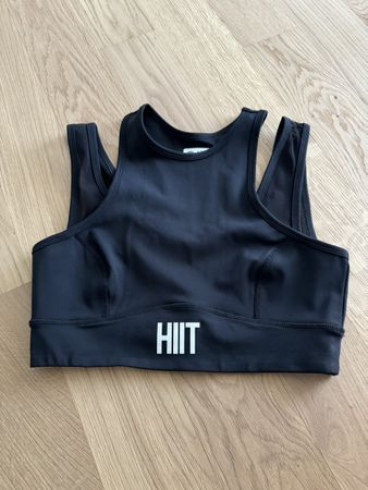 Schwarzes HIIT Sport-Top, Grösse M - ideal fürs Training!