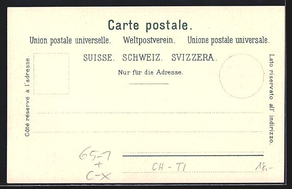 Cartoline postali: AK Bellinzona, Ferrovia – Usato da Berlin venduto da bartko-reher 1