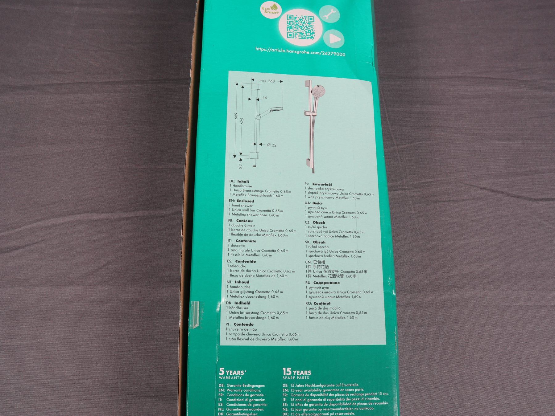Hansgrohe Docce: HANSGROHE Vernis Blend Duschset 100 – Nuovo (secondo la descrizione) da Steinen venduto da Restwert_Steinen 8