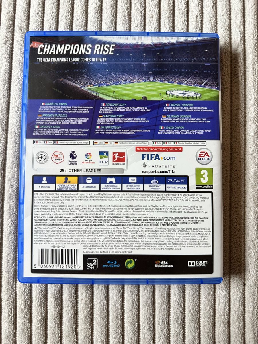 Jeux: FIFA 19 PS4 – D'occasion à Zürich par yayaa 1