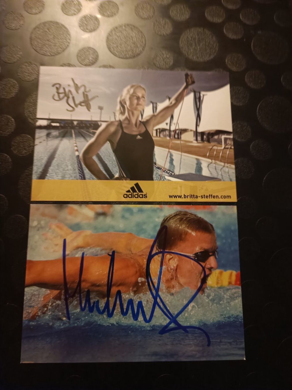 Autographes: Olympiasieger - 2 signierte Autogrammkarten-Set – D'occasion à Menziken par Artographs