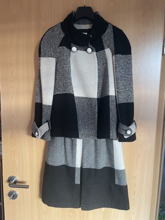 Ensemble veste et robe à carreaux