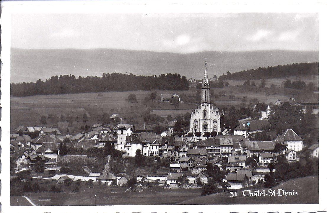 Cartoline postali: CHÂTEL ST. DENIS, vue sur le cœur du village – Nuovo (secondo la descrizione) da Les Verrières venduto da Scampi0