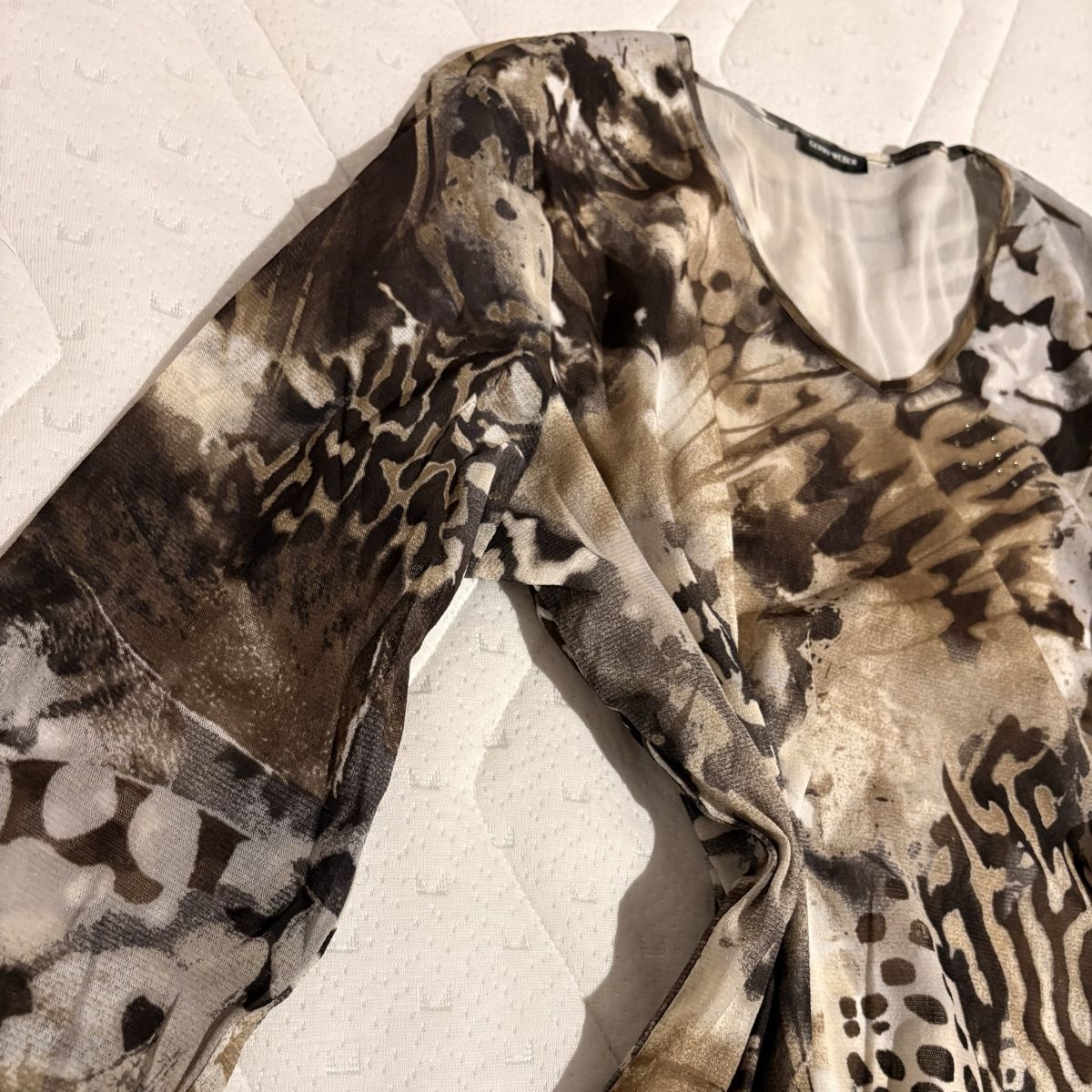 Gerry Weber Top: Braunes Gerry Weber Y2K Mesh Top – Nuovo (secondo la descrizione) da Brünisried venduto da Livtsukki2ndHand 3