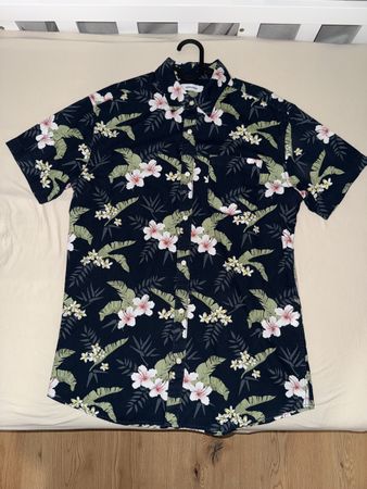 Chemise fleurs courte manche L