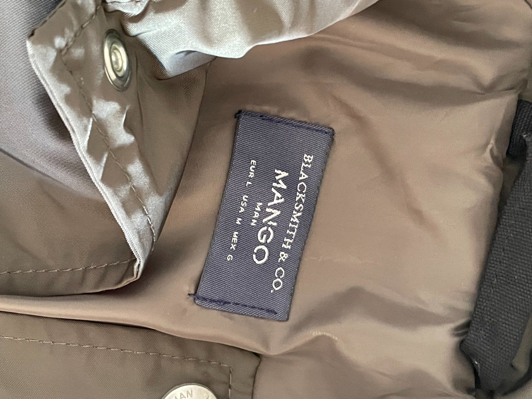 Mango Giacche: MANGO Blacksmith & Co – bomber / coach jacket - L – Usato da Lausanne venduto da verde34256789 2