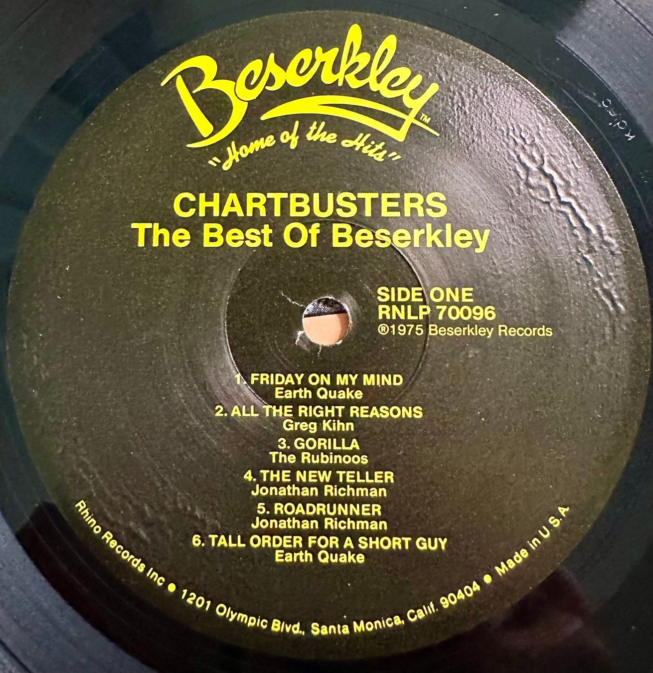 Vinyles: Various - Chartbusters Beserkley//LP: VG++; Sleeve: NM – D'occasion à Zürich par saltbee 2