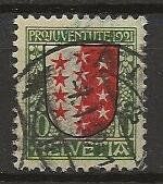 PRO JUVENTUTE 1921 10 Rp. Wappen Wallis