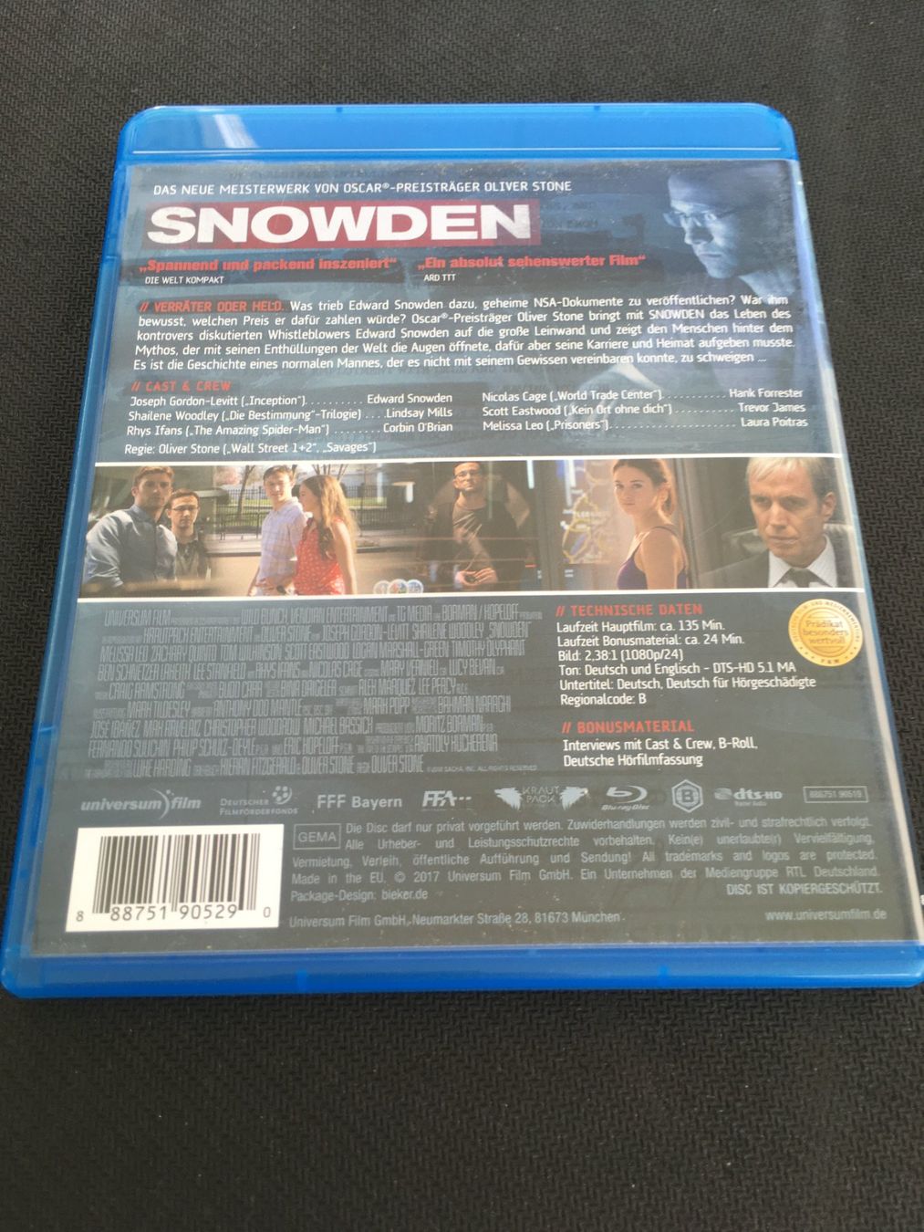 Tutti i DVDs: Snowden [Blu-ray] – Usato da St.Gallen venduto da MedienJoe 1