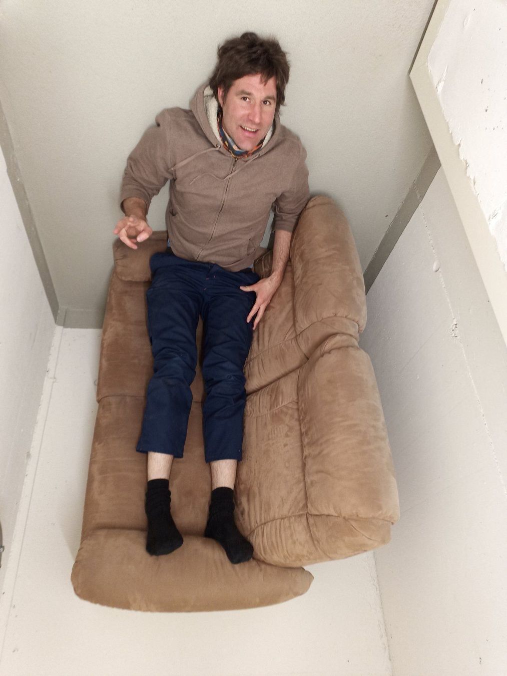 Divani: Sofa Wildleder-Sofa mit Fuss-Schemel – Usato da Zürich venduto da danihell 7