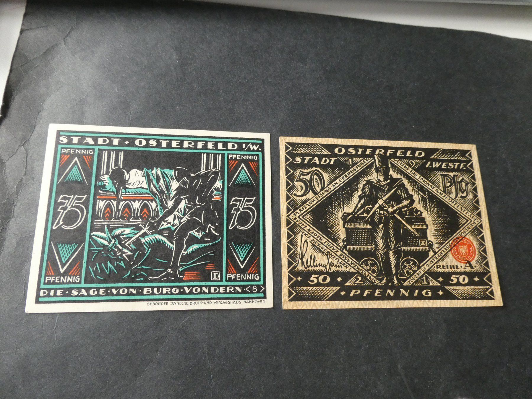 Banknoten: Dt. Reich, Osterfeld -  Notgeldscheine – Gebraucht aus Hinterforst von rohusri 1
