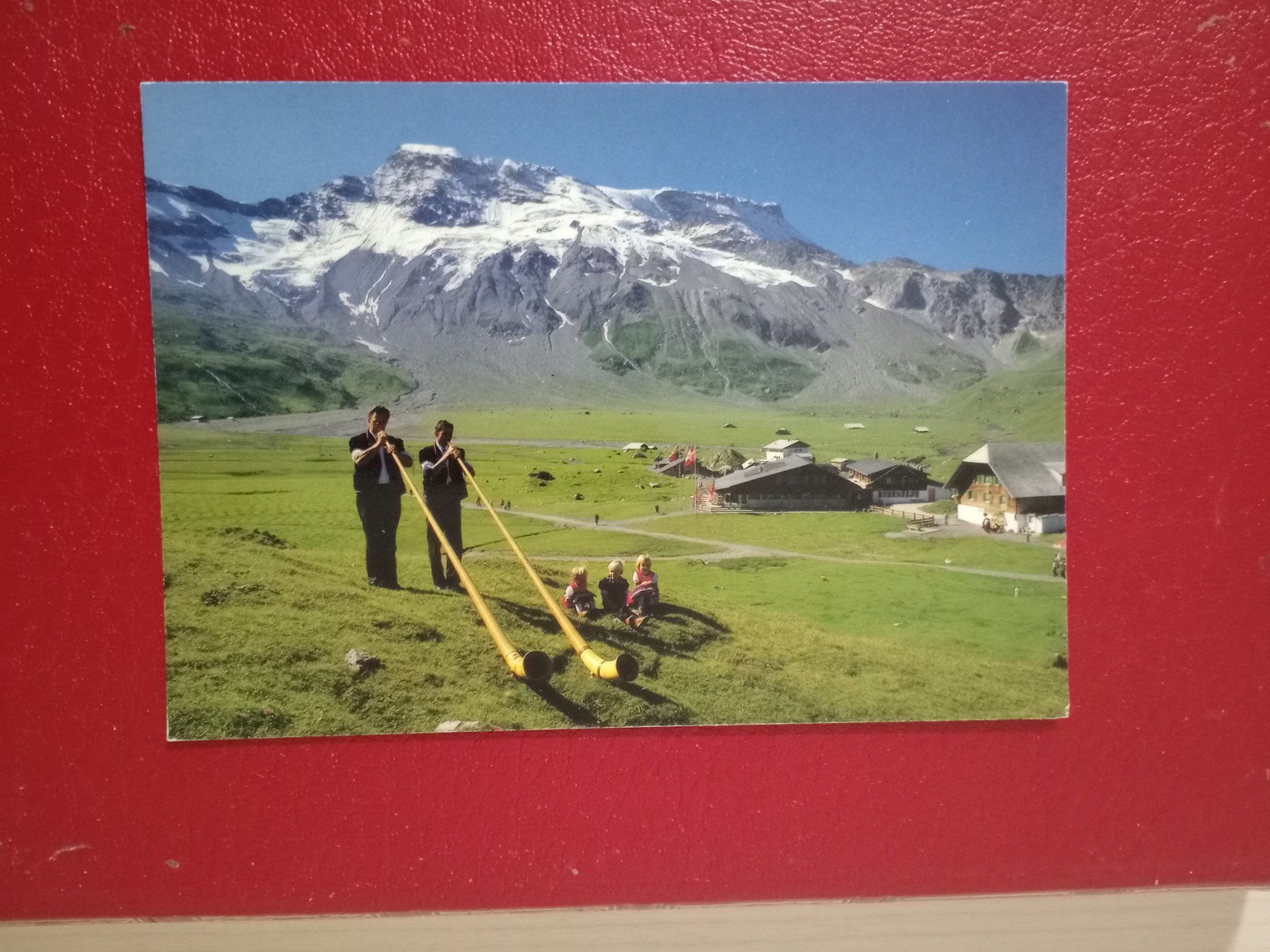 Ansichtskarten: Engstligenalp Bern Alphornbläser Duo – Gebraucht aus Küttigen von Melisch1000