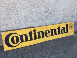 Grosses gebrauchtes Blech Continental Schild Werbeschild