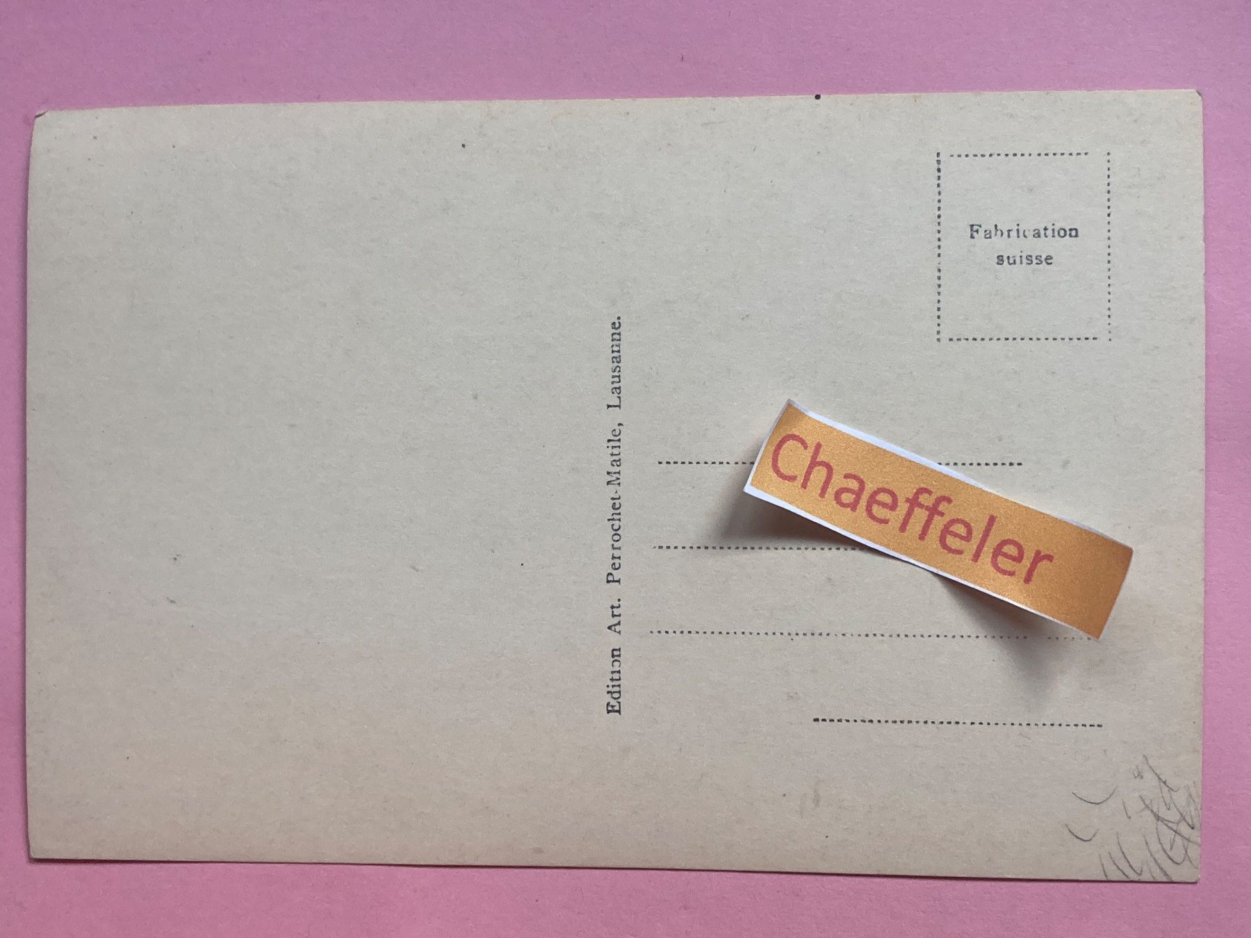 Ansichtskarten: 8699. Chamdoun – Gebraucht aus Zürich von Chaeffeler 1