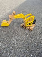 Holzbagger Pintoy gelb schwarz gebrauchter Zustand