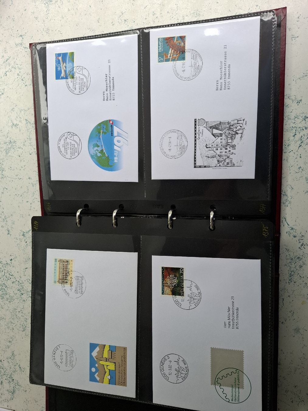 Tutti i francobolli: Briefe Werbe/Sonderstempel Kt.Genf – Usato da Glarus venduto da Strubeli0 9