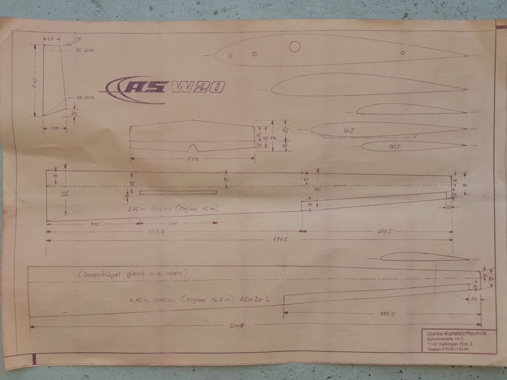 ASW-20 4m Baukasten (Gebraucht) in Basel für CHF 249 – mit Lieferung ...