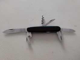 Taschenmesser Rostnever schwarz gebraucht guter Zustand