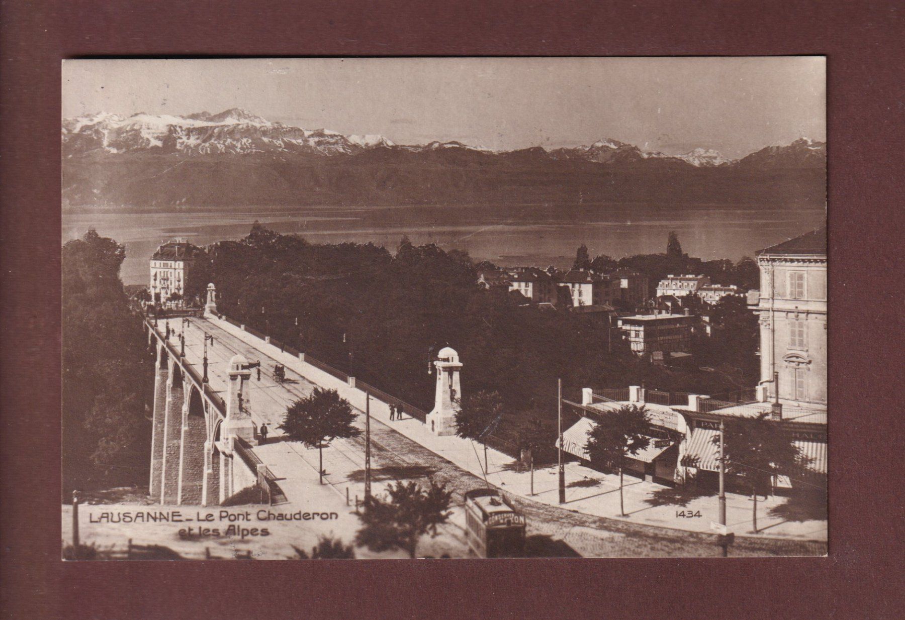 Cartoline postali: LAUSANNE - Pont Chauderon - Tram - 1917 – Usato da Pully venduto da nicecards