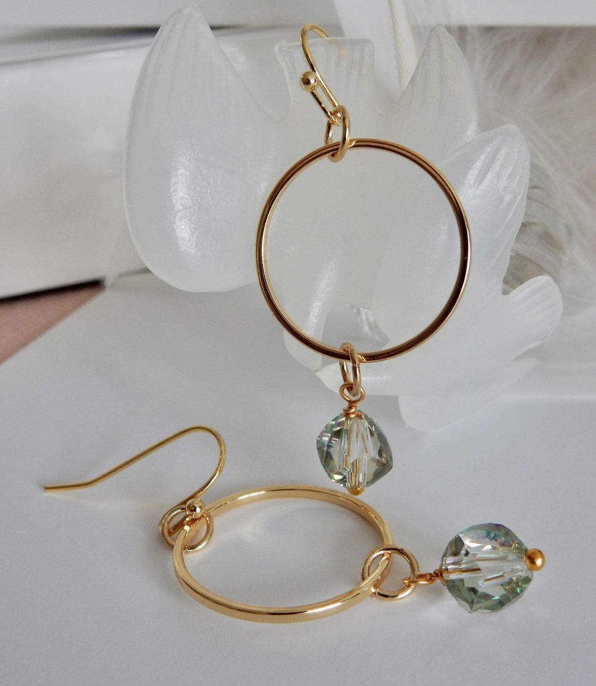 Orecchini pendenti & Orecchini a lobo: Ohrschmuck aus Kristallen! – Nuovo e nell'imballaggio originale da Allschwil venduto da Weyli18
