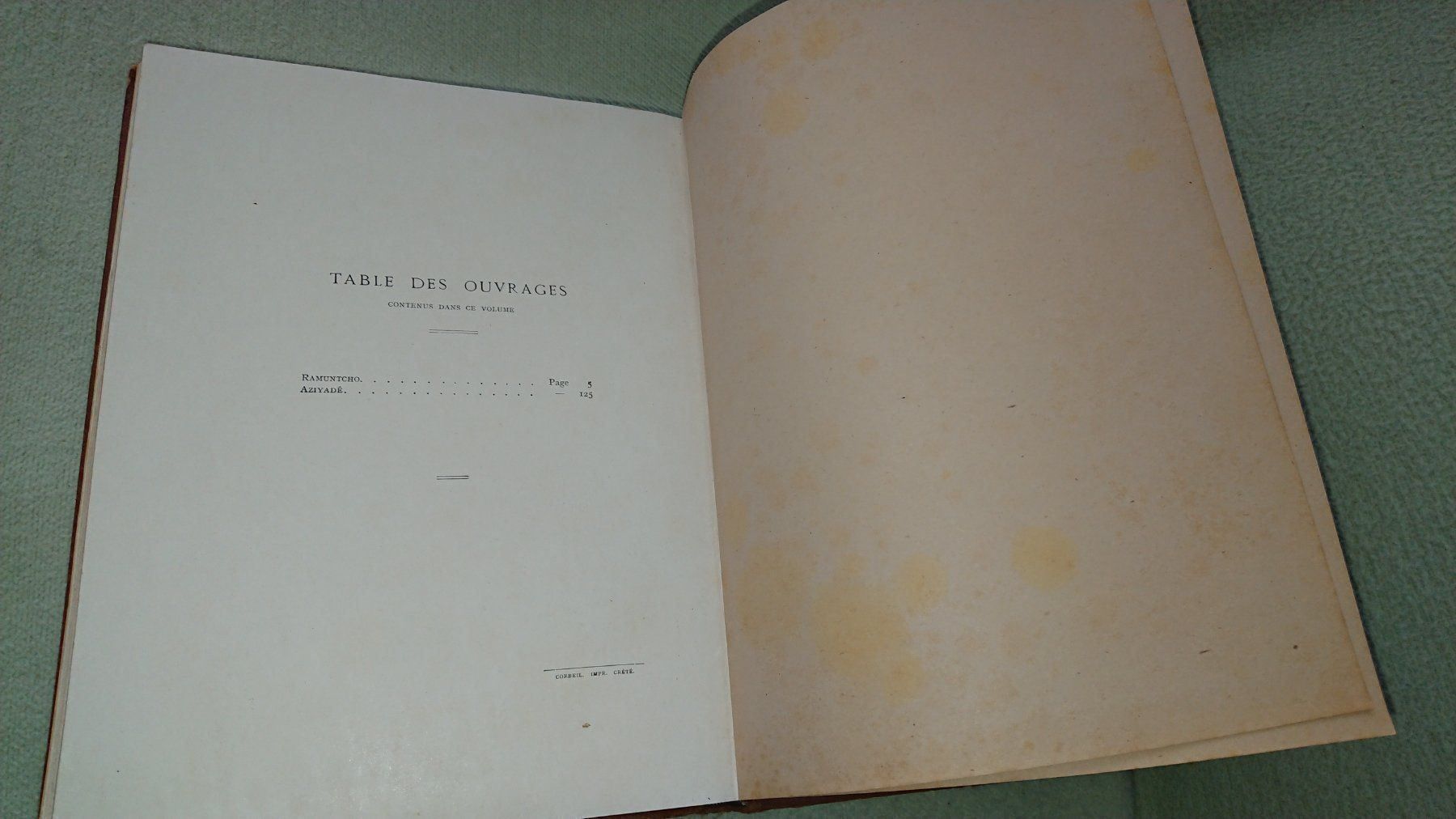 Libri: Pierre Loti / Ramuntcho / Aziyadé – Usato da Cortaillod venduto da signep 9
