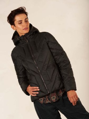 NILE Outdoor Jacket reversible, petrol/schwarz,  Gr. M