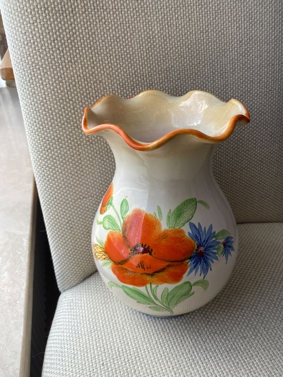 Vase Rosenthal, Keramik, handbemalt, Höhe 23 cm, antik Kaufen auf Ricardo