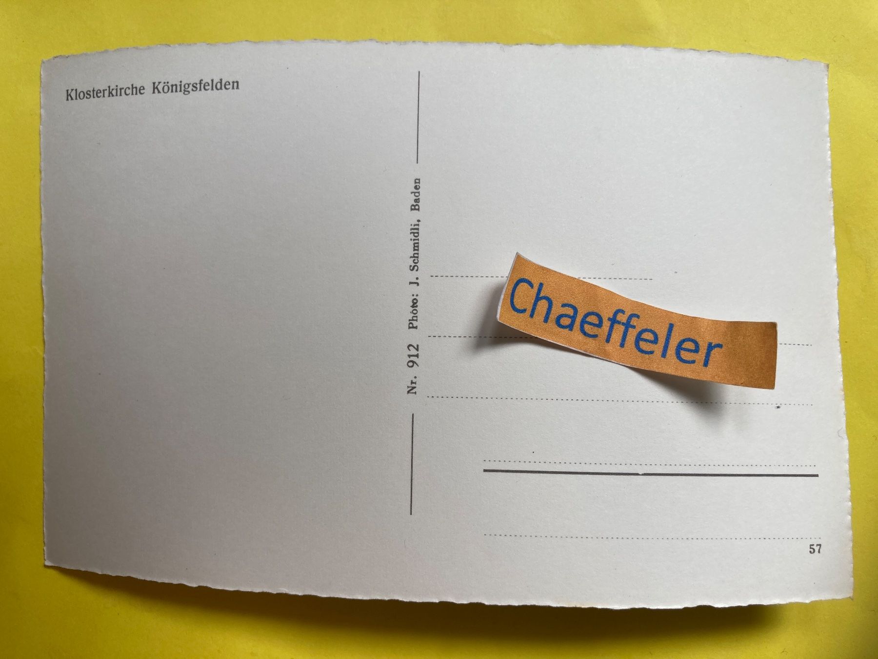 Cartoline postali: Klosterkirche Königsfelden – Usato da Zürich venduto da Chaeffeler 1