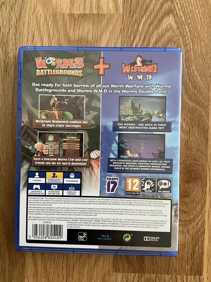 Giochi: PS4 Spiel Worms Double Pack, neuwertig – Usato da Luzern venduto da Eureedudeheit 1