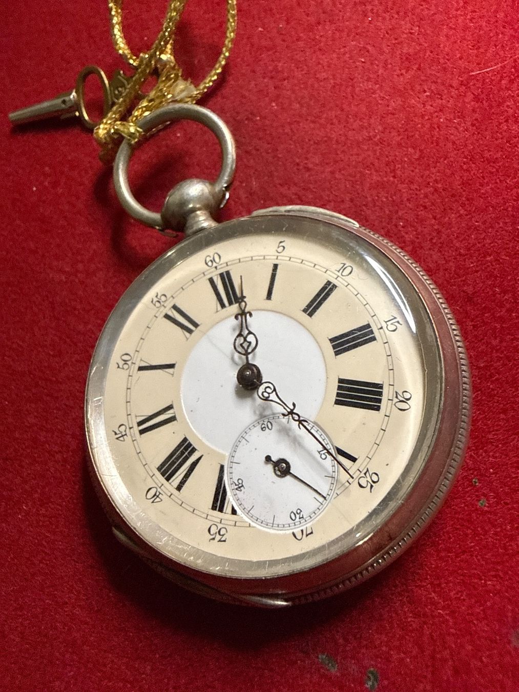 Orologi: Antike Taschenuhr echt Silber 50 mm – Usato da Pfeffingen venduto da Allhandelklgwatches
