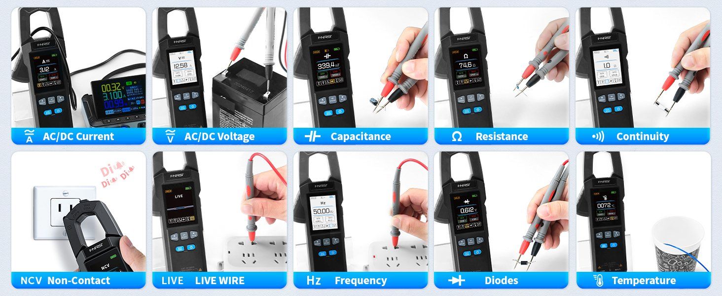 Misurare: Profi Digitale Strommesszange Multimeter DC/AC 0-600A – Nuovo e nell'imballaggio originale da Châtelaine venduto da topshop.switzerland 8