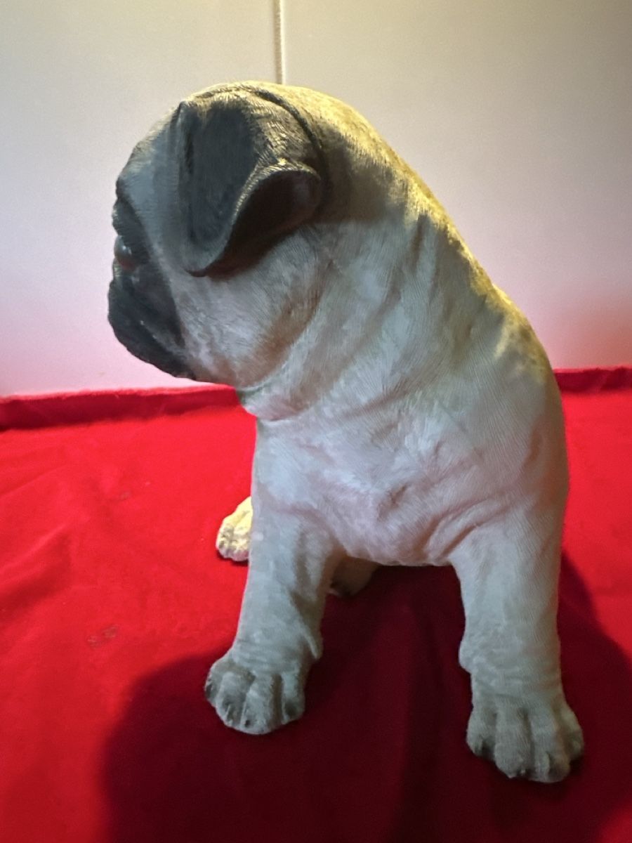 Statuette: Mops Figur Dekoobjekt aus Kunstharz – Usato da Zürich venduto da Chaeffeler 8
