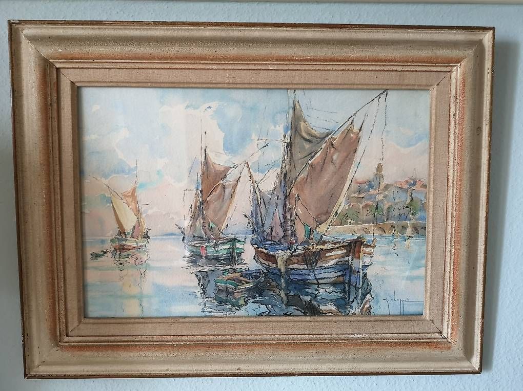 Dipinti: Aquarelle signée georges Chappuis – Usato da Neuchatel venduto da sckkj 1