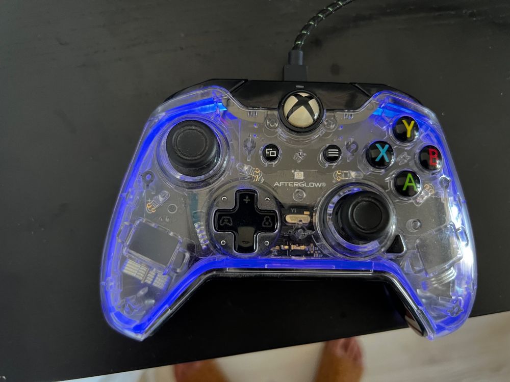 Pdp afterglow controller transparent blau xbox controller kaufen