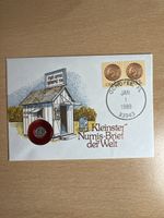Numisbrief kleinster der Welt 1989 Portugal 5 Escudos