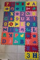 Spielmatte, Buchstaben, Zahlen, Tiere