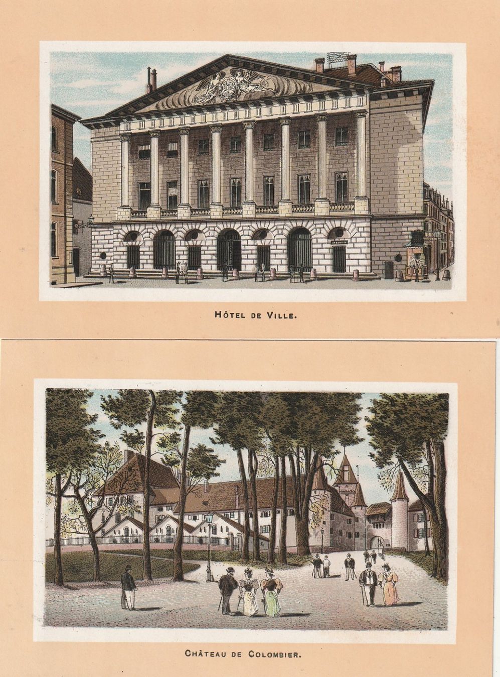 Cartoline postali: 16 kleine Chromo-Litho Neuchatel – Usato da Rorschacherberg venduto da fratovi2 3