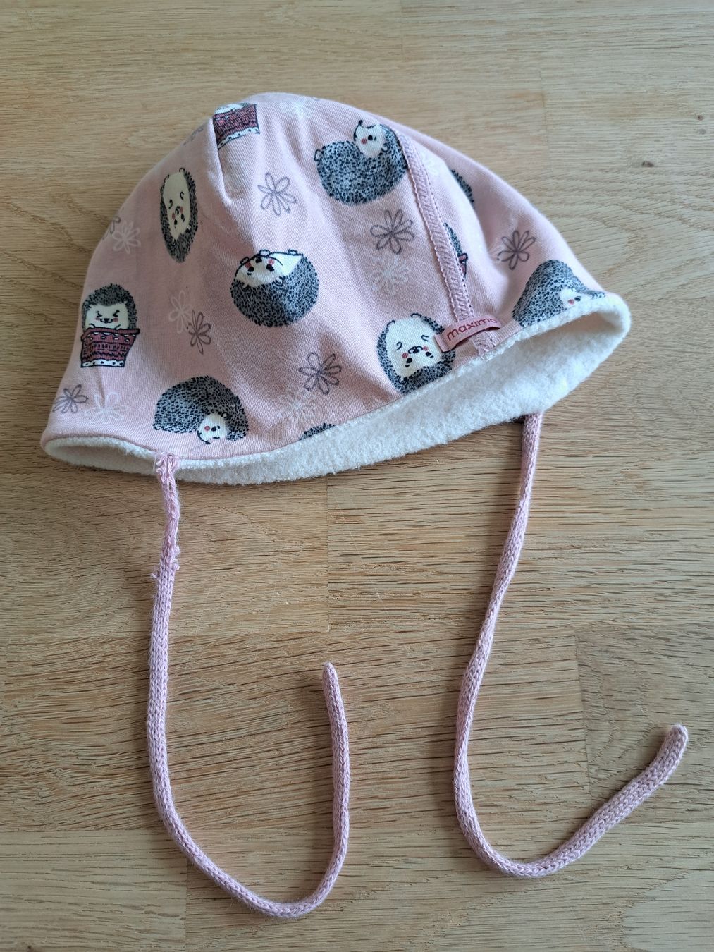 Maximo Mützen & Schals: Maximo Baby Mütze, Gr. 45, rosa Igel, warm – Gebraucht aus Bergdietikon von Staphylococcus 4