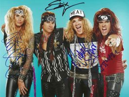 STEEL PANTHER in person Autogramm Grossfoto/signed 20x26cm