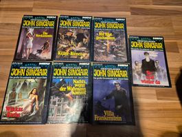 John Sinclair Grusel Romane - 7 Stück - Jason Dark B