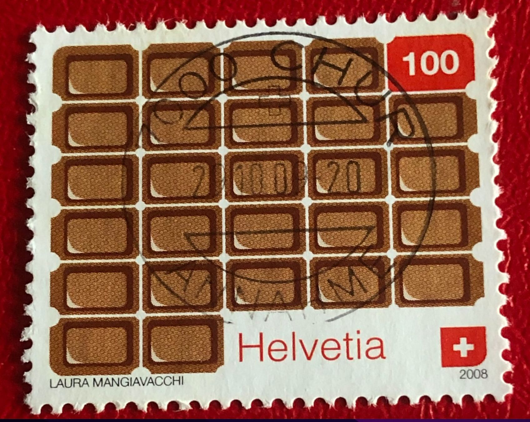 Tutti i francobolli: Nr.1285 Schokolade VOLLGESTEMPELT  Chur – Usato da Aarau venduto da Billa007