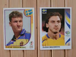2 x Panini Sammelbilder Zlatan Ibrahimovic Schweden WM