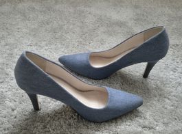 Schöne blaue Denim Pumps von ONLY PINK Gr. 39