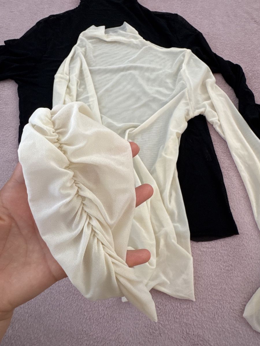 T-shirt: 2 DAZY Rollkragenshirt.Gr. S, Schwarz/Creme – Usato da St. Gallen venduto da sho_xzw7 2