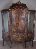 Musealer, äusserst seltener Vitrinenschrank im Stil Louis XV