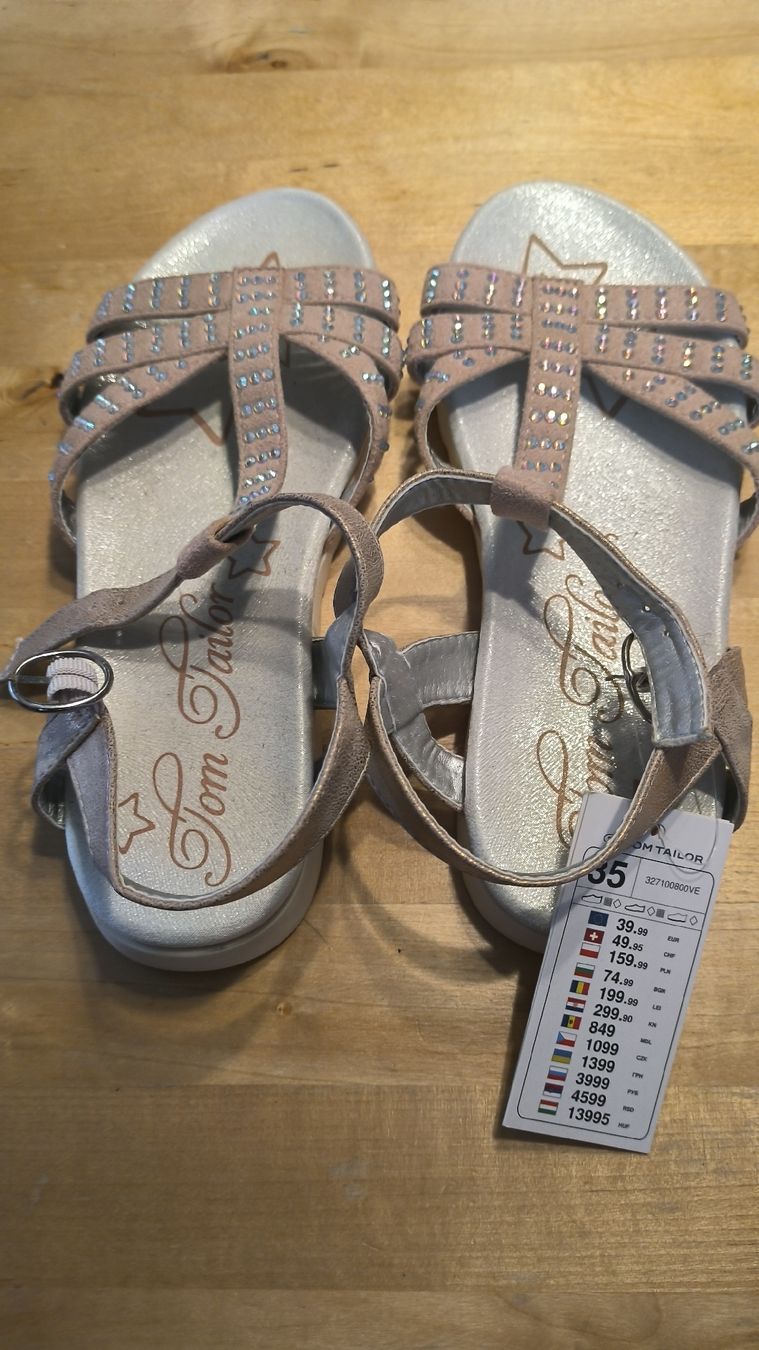 Scarpe per ragazze: sandales neuves Tom Tailor taille 35 – Nuovo e nell'imballaggio originale da Attalens venduto da frakimir 1
