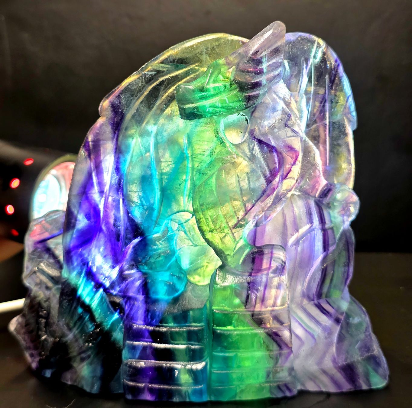 Minerali & Pietre curative: Mystischer hochwertiger Fluorit Drache B 594g – Nuovo (secondo la descrizione) da Matzingen venduto da Shay_Crystalz